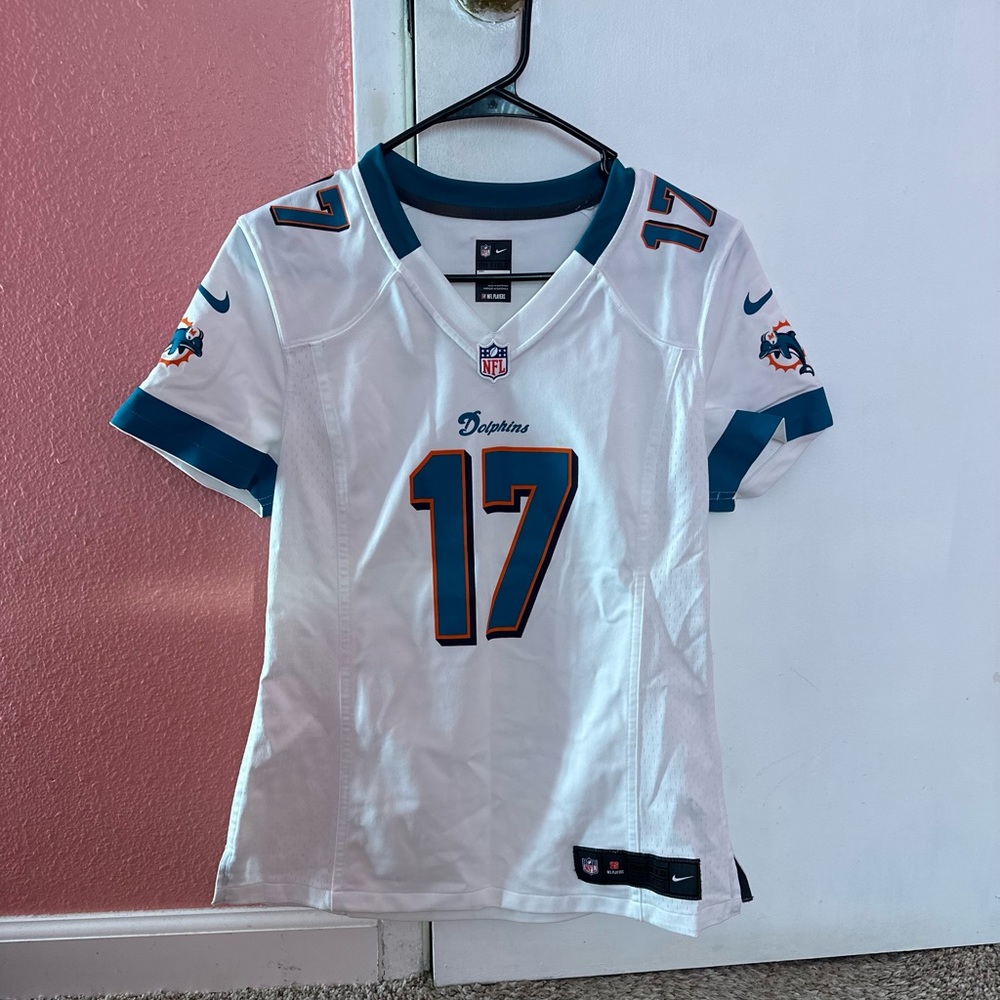 Nike White Teal Orange Miami Dolphins #17 Women's Jersey